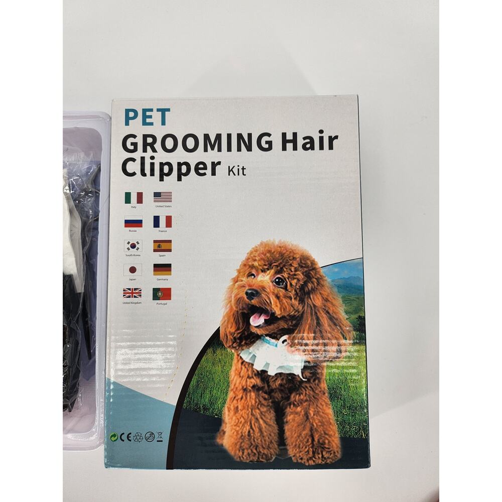 Swhatty Pet Grooming Hair Clipper Kit – Clippers, Scissors, Attachments & More